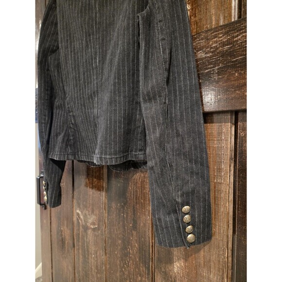 Authentic Y2k Vintage Ralph Lauren Womens Blazer Pinstripe Size P - Picture 4 of 5